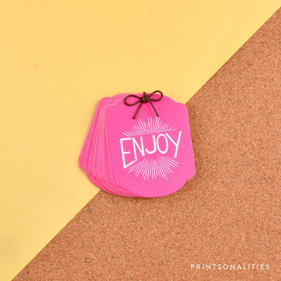 Merry Gift Tags (30s) – Enjoy – Fuchsia