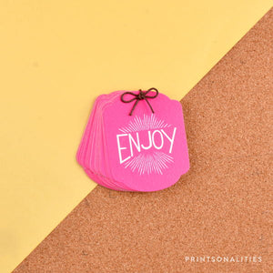 Merry Gift Tags (30s) – Enjoy – Fuchsia